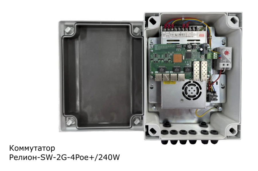 Industrial Managed Switch Relion SW-2G-4Poe+/240W