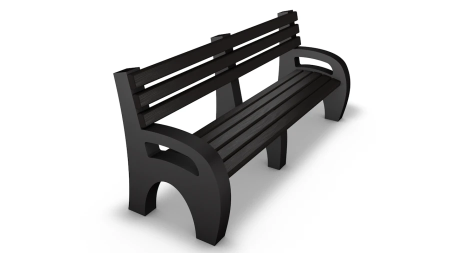 2m Sofa with Armrests - Polymer Sand Composite