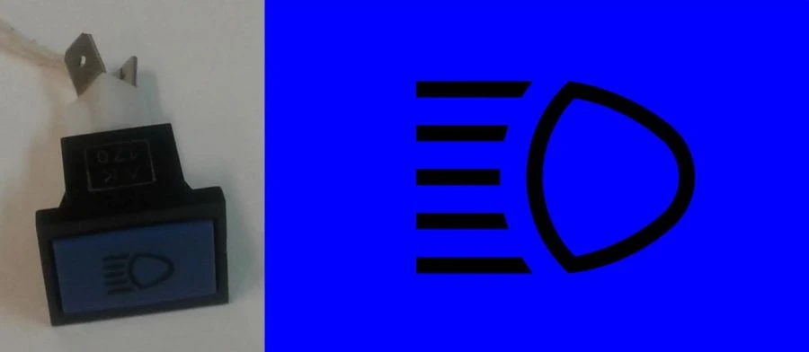 Control Indicator Lamp for High Beam Headlights 2212.3803-28A