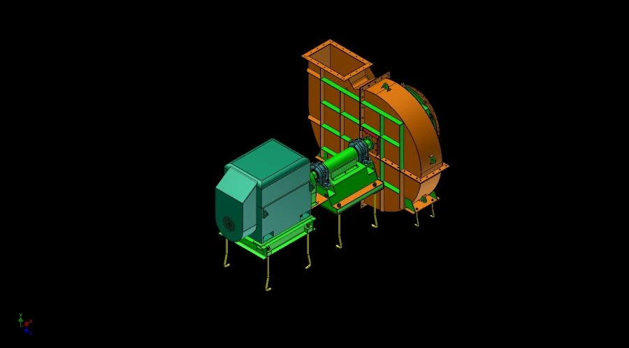 Centrifugal Smoke Extractor for Gas Cleaning Installations VVDN-K