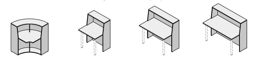 Office Administrator Stand Module - Agat Furniture Set