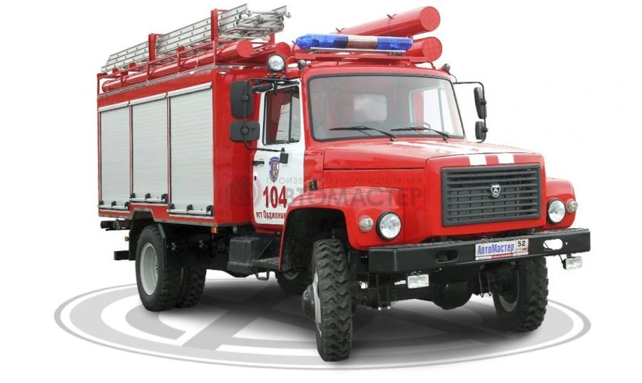 Автоцистерна пожарная, модификация 2322К3 на базе шасси ГАЗ 33086