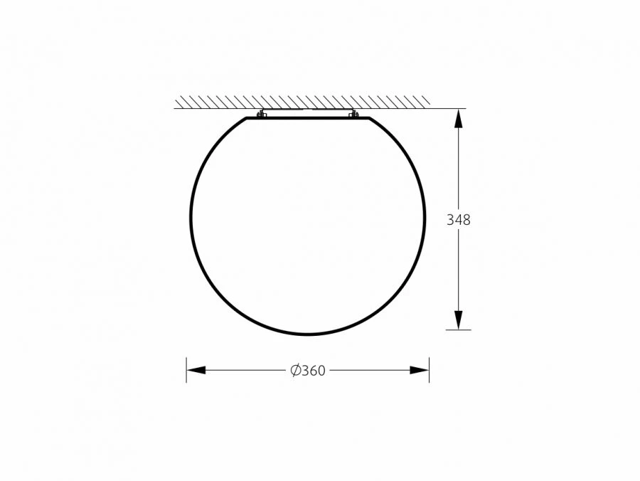 Sphere-Shaped Wall and Ceiling Light SPHERE_S (PRO LED) 35 IP40 4000K