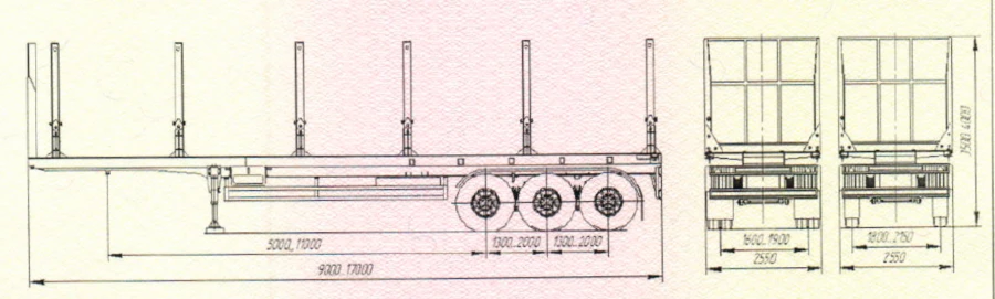Timber Transport Semi-Trailer UST 946512