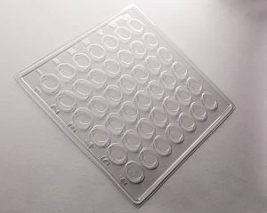 Disposable Polymer Blood Group Test Plate, 42 Wells (Clear) - M-06/1