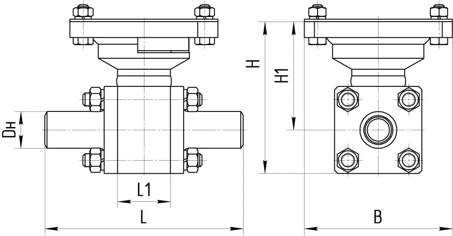 Steel Ball Valve for Pipeline Isolation AТЭК.491811.117