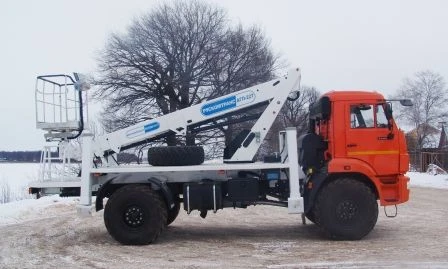 Автогидроподъёмник АГП-22Т КАМАЗ-43502 22М 80/250/300КГ 10.6/7.7/7.2М
