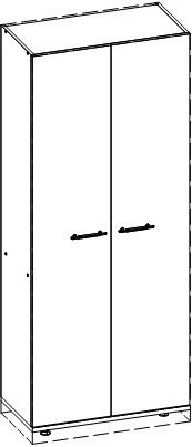 Closed 2-Door Cabinet for Schools - TDI School Series
