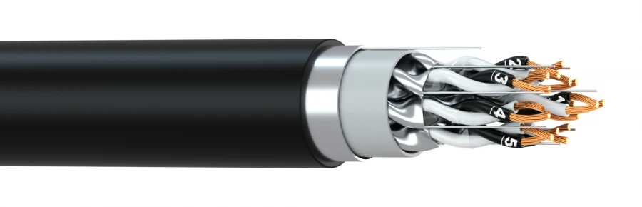 Low Smoke and Gas Emission Installation Cable with Copper Shielding MK