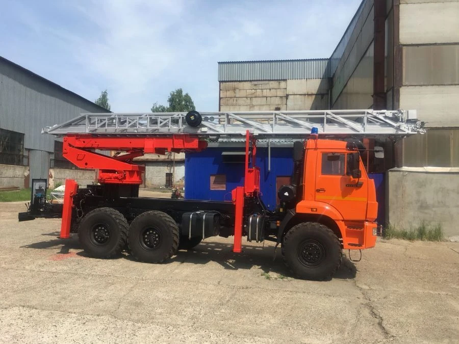 Fire Ladder AЛ-30 on KAMAZ-5350 Chassis