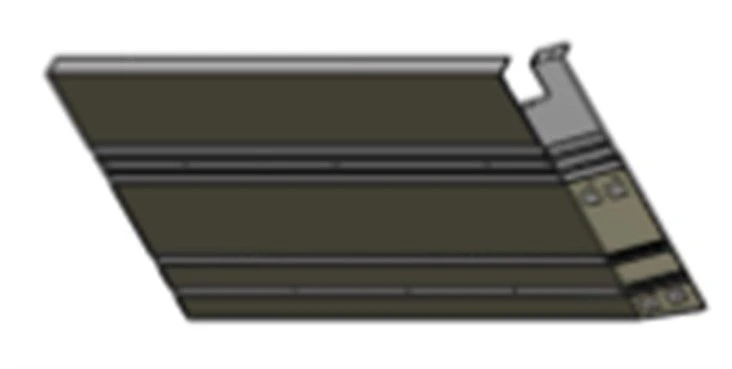 Rear Left Side Panel S.21Р-10.30.250 for Tramway