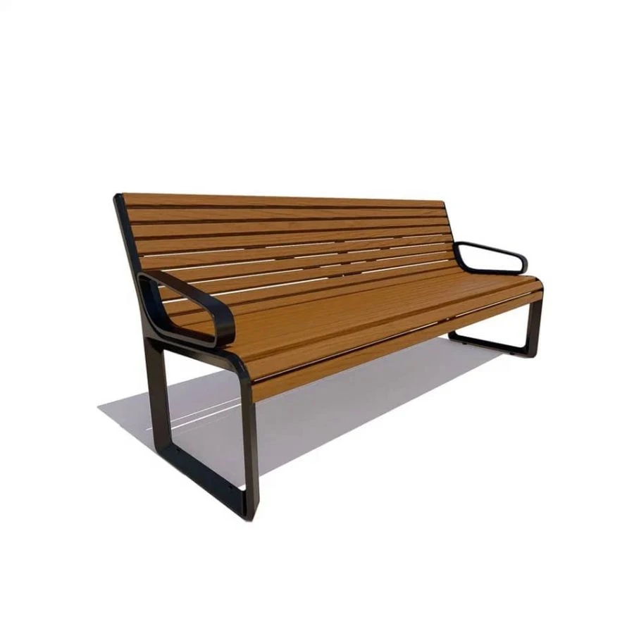 Milan Park Bench with Armrests, Model 76073