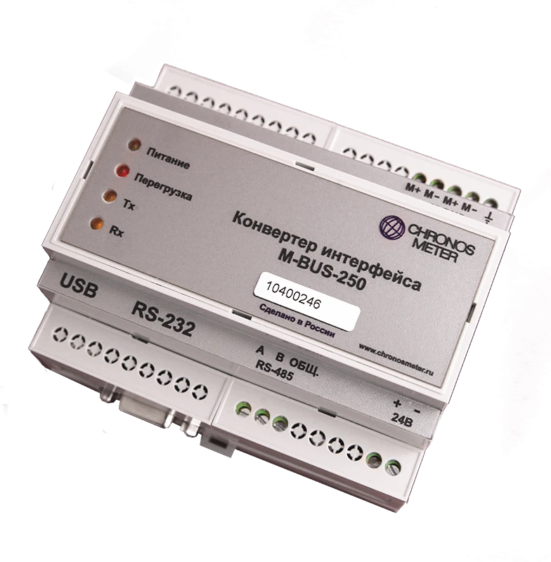 M-Bus to RS-232, RS-485, and USB Interface Converter - M-BUS-250