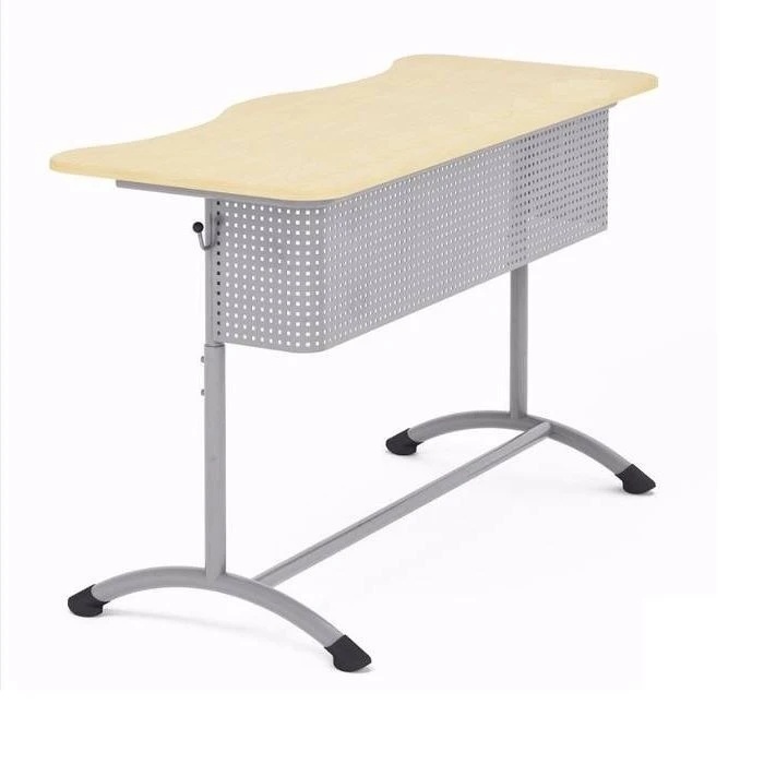 Adjustable Student Desk with Round Tube Frame