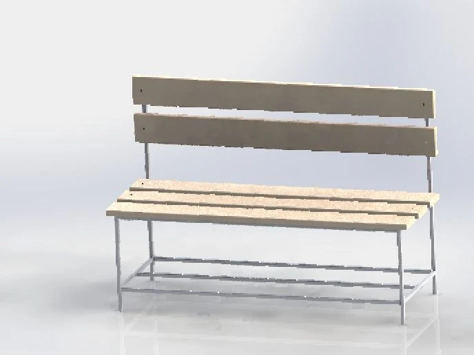 Changing Room Bench - Customizable Metal Frame
