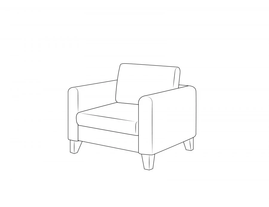 Berlin Armchair for Public Spaces