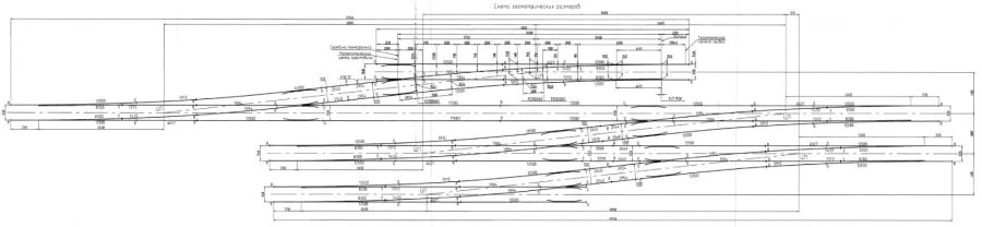 Track Development System for Dead Ends and Turnouts with Six R65 Switches