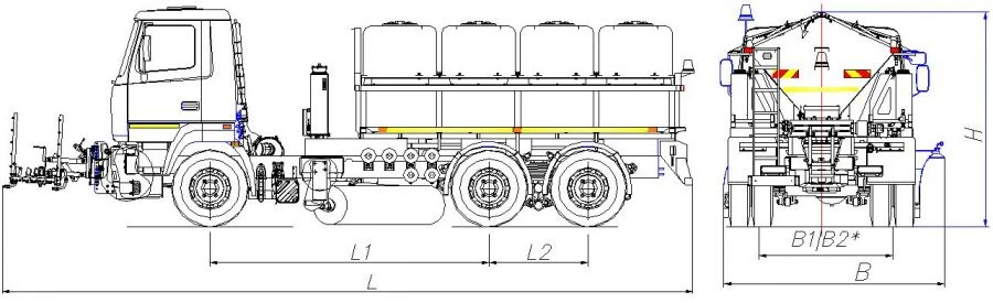 Road Maintenance Machine MK-3532-11 with Summer Equipment