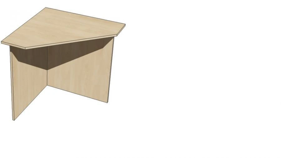 Corner Table PU-1 - Customizable Design and Sizes