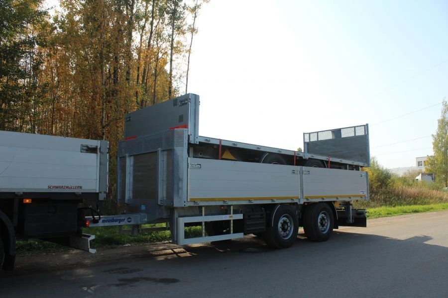 Two-Axle Platform Trailer ZP-224 for Cargo Transport