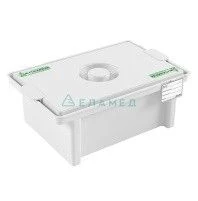 Polymer Container for Disinfection and Pre-Sterilization of Medical Devices with Pocket