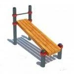 Outdoor Abdominal Exercise Bench for Crunches and Leg Raises