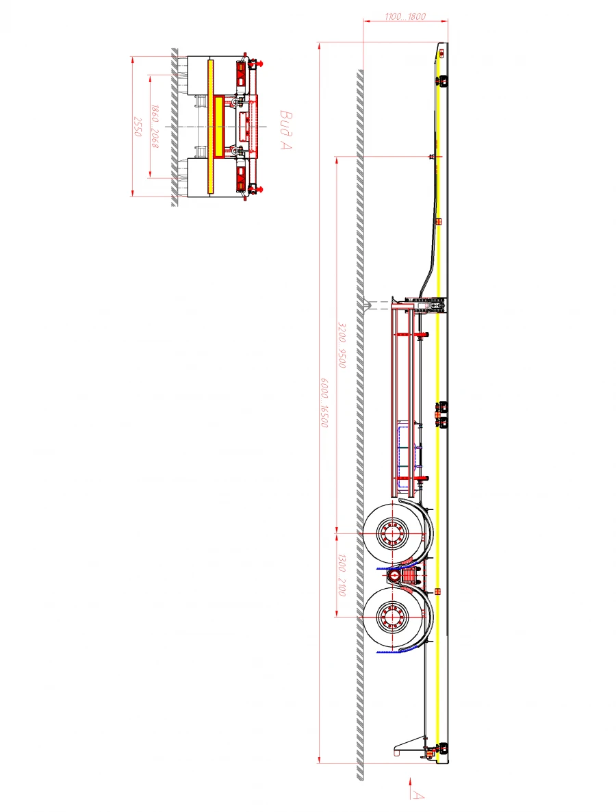 Semi-Trailer 98131E for Heavy-Duty Towing