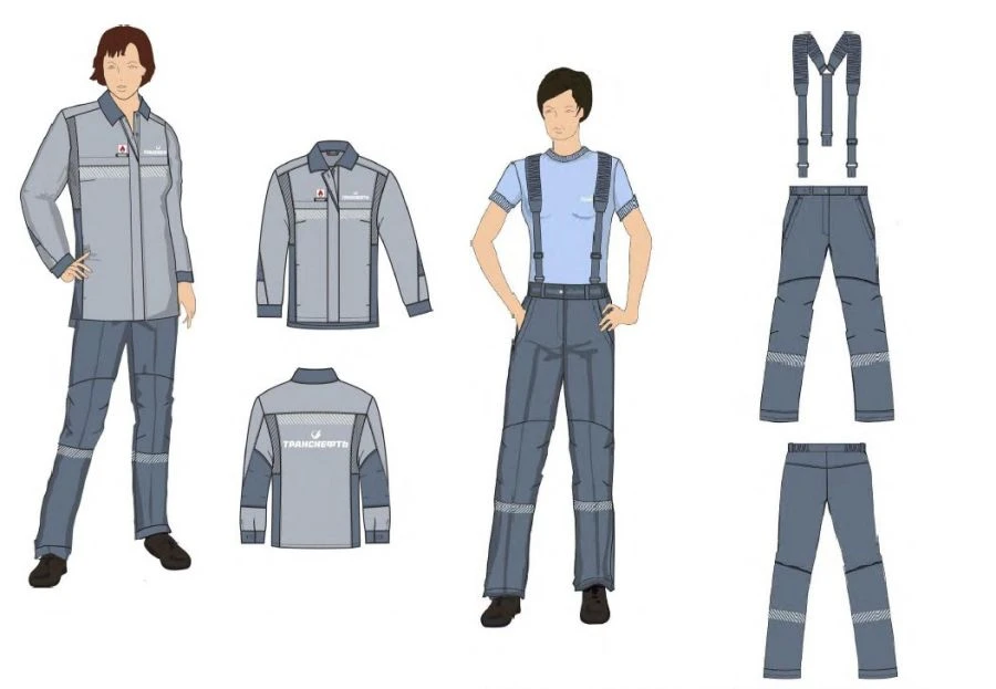 Women's Protective Clothing Set for Transneft Workers (Jacket-Shirt, Pants)