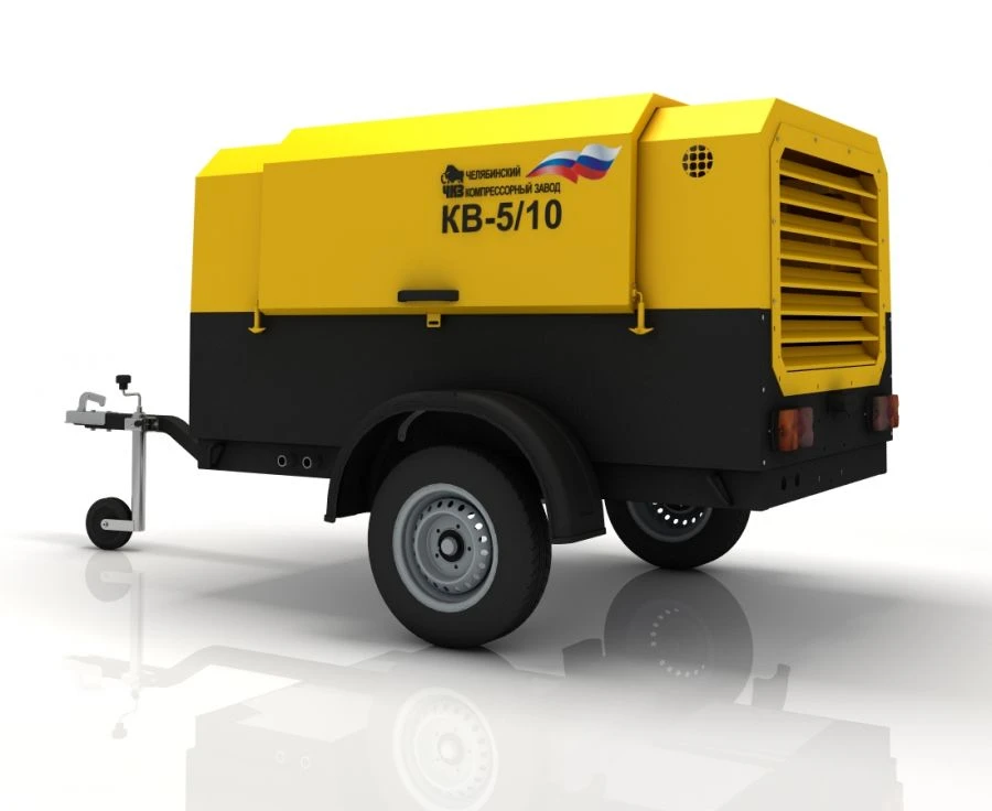 Portable Screw Compressor Station KV-5/10P for Pneumatic Tools