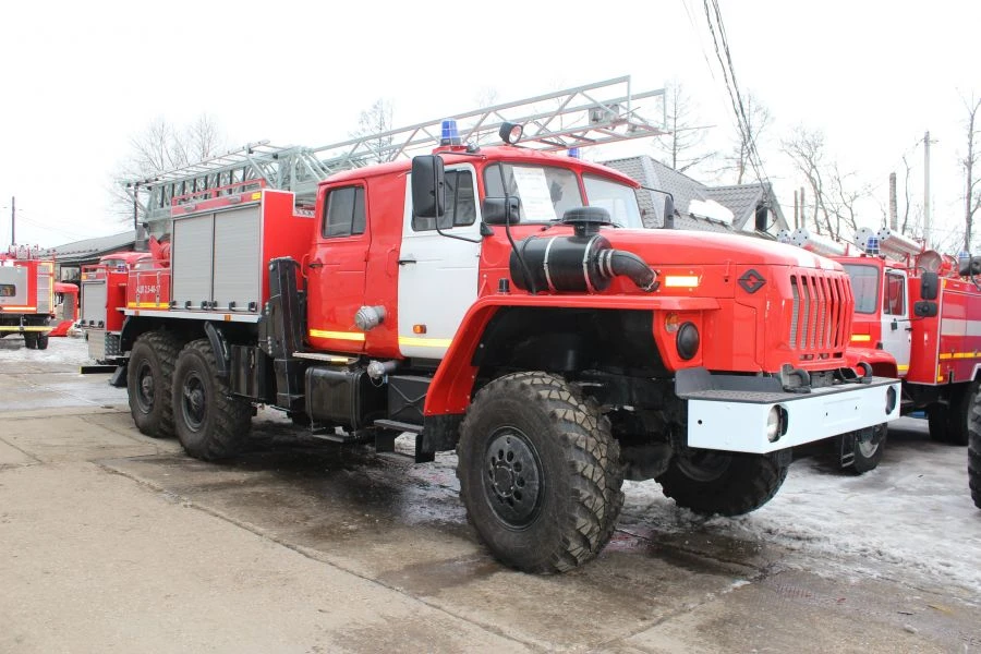 Fire Tanker Vehicle AC-7.0-40 (4320) 6YN31 Mod 6Y111W on Ural-4320-1151 Chassis