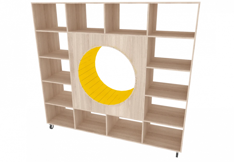 Double-Sided Movable Shelf 2000x500x1850mm