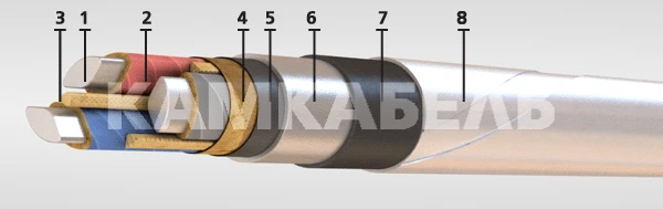 Aluminum Conductor Power Cable AABVG-6 3x150 (Insulated)