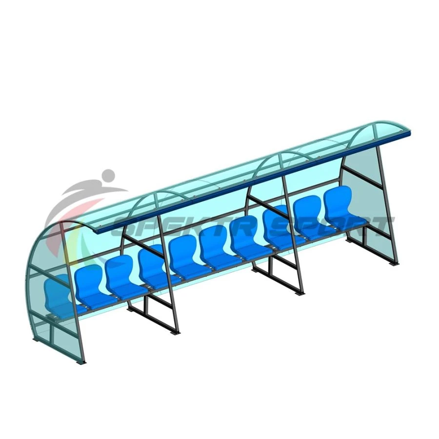 Comfortable Player and Referee Cabin for 10 with Soft Canopy