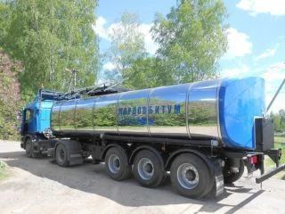 Полуприцеп-цистерна для перевозки нефтепродуктов модели 963922 на осевых агрегатах BPW