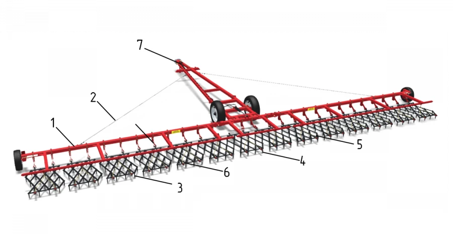 Spring Harrow BZPG "Vesna-14PSH