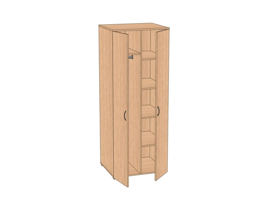 2-Door Wardrobe for Clothes and Linens AШПБ-70