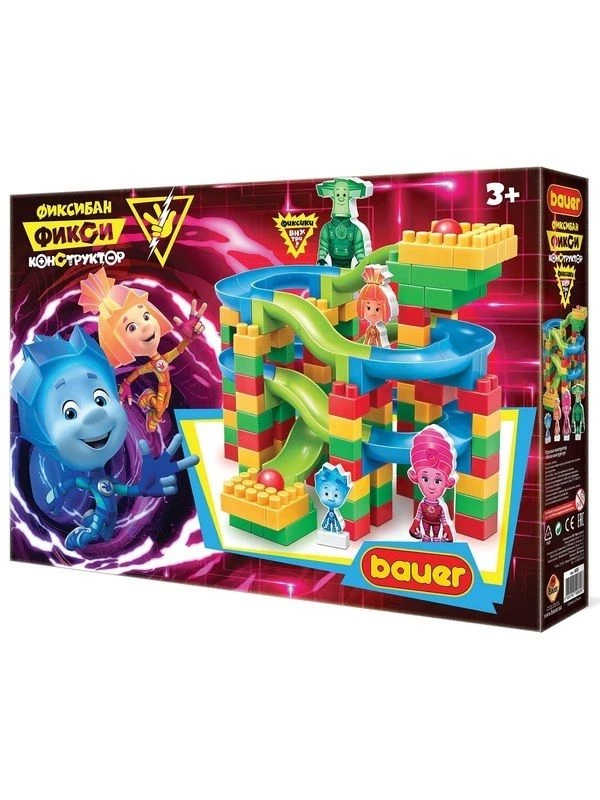 Educational Toy Building Set Bauer "Fixies" Series, 144 Pieces, Model 605