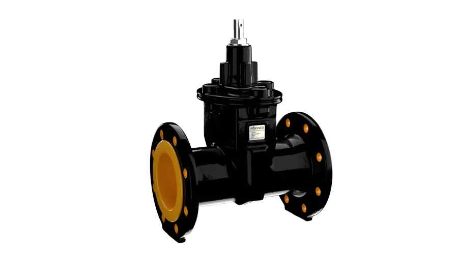 Rubber-Coated Wedge Valve for Gas Supply 31вч26р