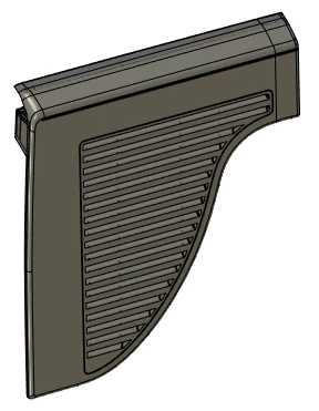 Left Trunk Lining for GARNITURE LAT G COFFRE AR 96815615ZD