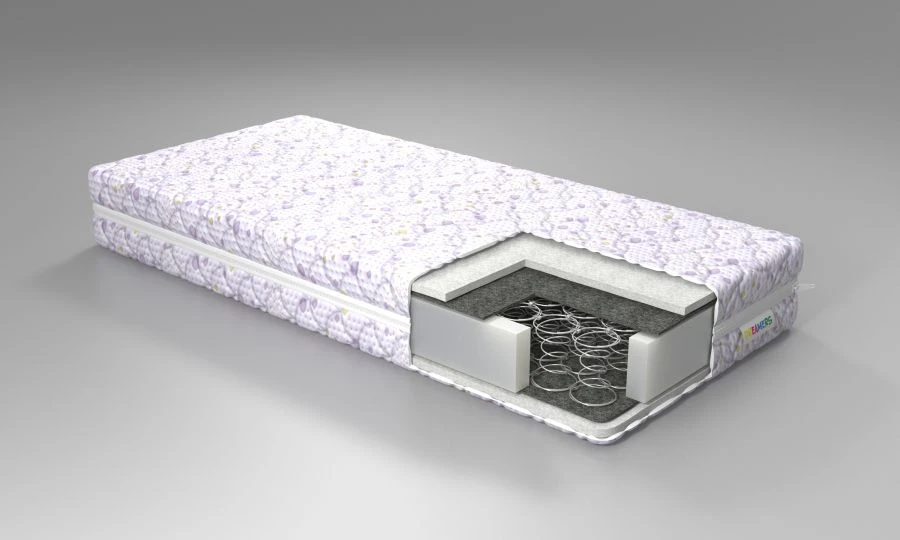 Dreamers Fantasy Mattress - Polycotton Fabric, Synthetic Fiber, Elastic Bubble Foam