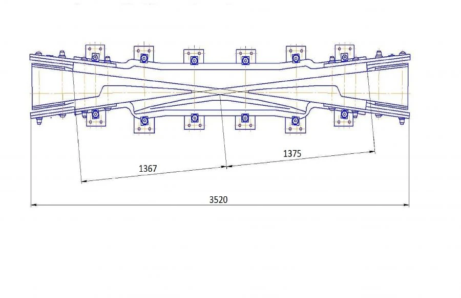 R65 Type Cross Joint Model 2/9 Project 1684.01.000