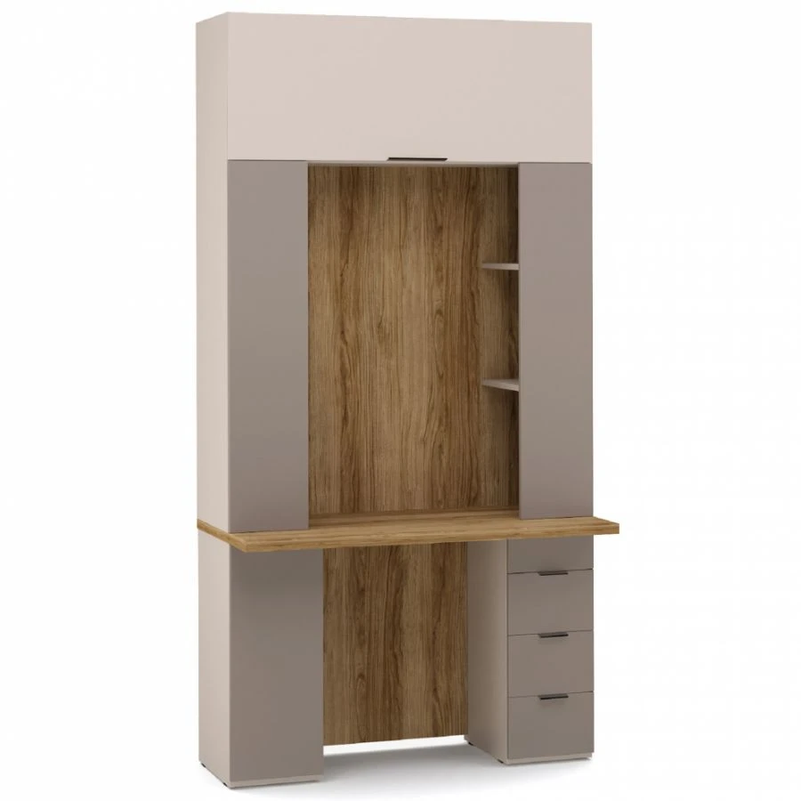 SOHO EEC-02.DS/DV Writing Desk with HC2 Section (Mocha)