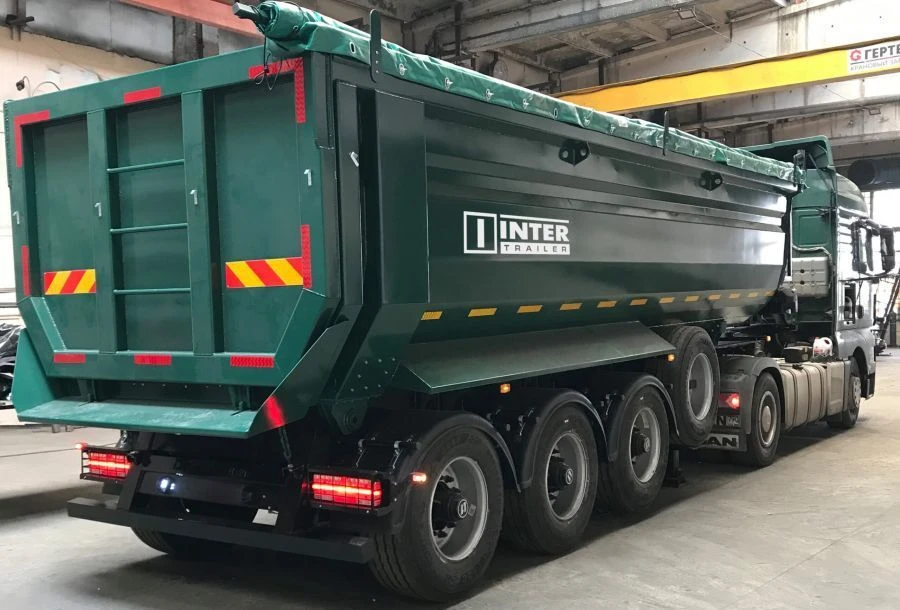 Rear Dump Semi-Trailer 853332 for Bulk Transport