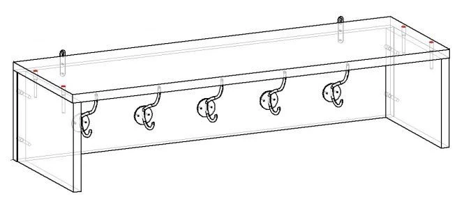 Hallway Coat Rack - Custom Design