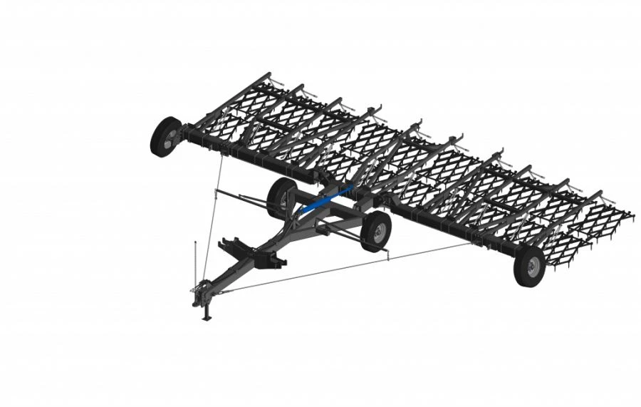 Hydraulic Soil Cultivator with BZT Harrows SBG-10-2