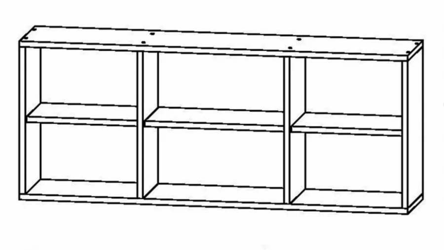 Open Wooden Shelf for Books and Documents RL 03/11