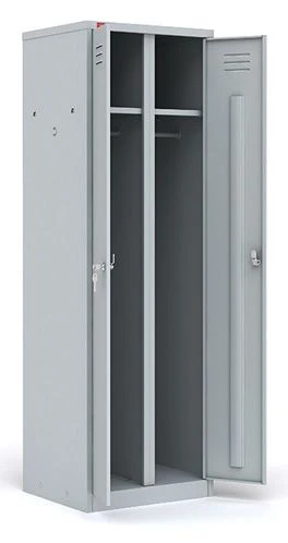 Metal Clothing Wardrobe with Perforated Doors