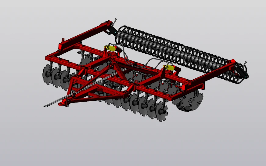 Trailed Disc Harrow with Spiral Roller BD-4x2P