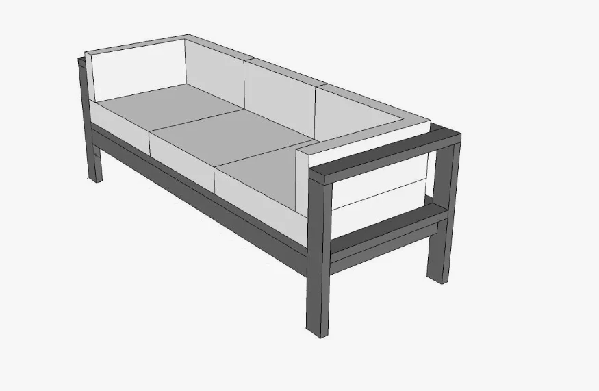 Metal Frame Sofa - Modern Design for Comfort
