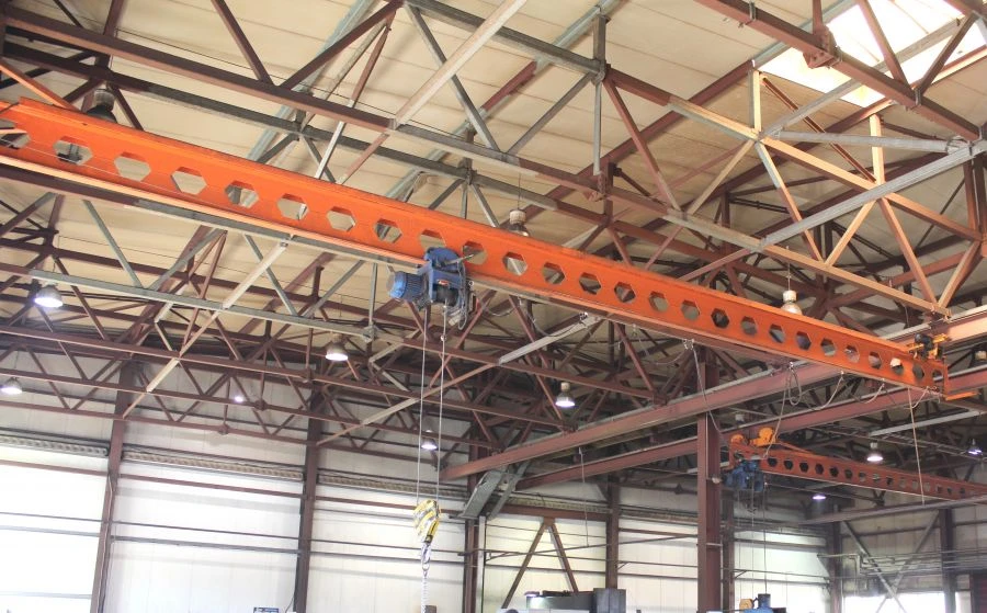Electric Single-Girder Overhead Crane for Construction and Loading
